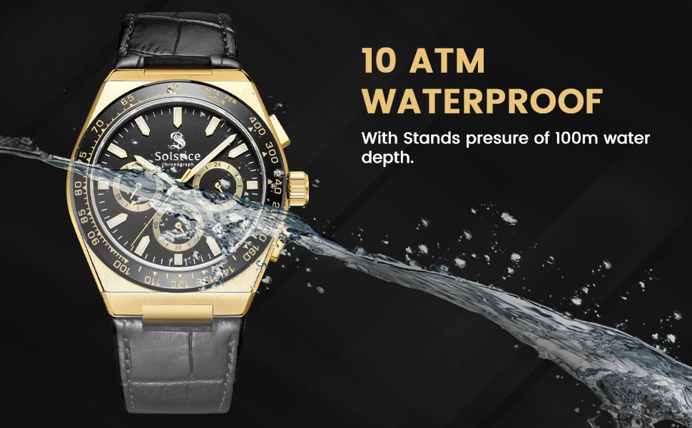 Solstice Chronograph gold/black - Solstice Watches