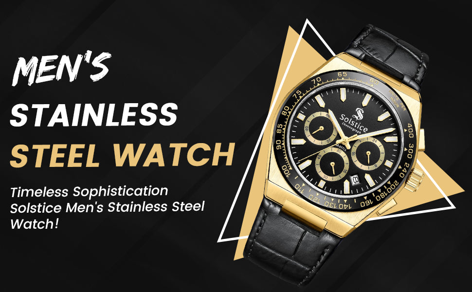 Solstice Chronograph gold/black - Solstice Watches