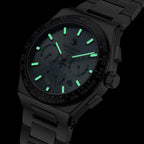 Solstice Chronograph Ice-Blue/Silver - Solstice Watches