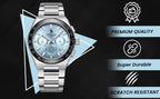 Solstice Chronograph Ice-Blue/Silver - Solstice Watches