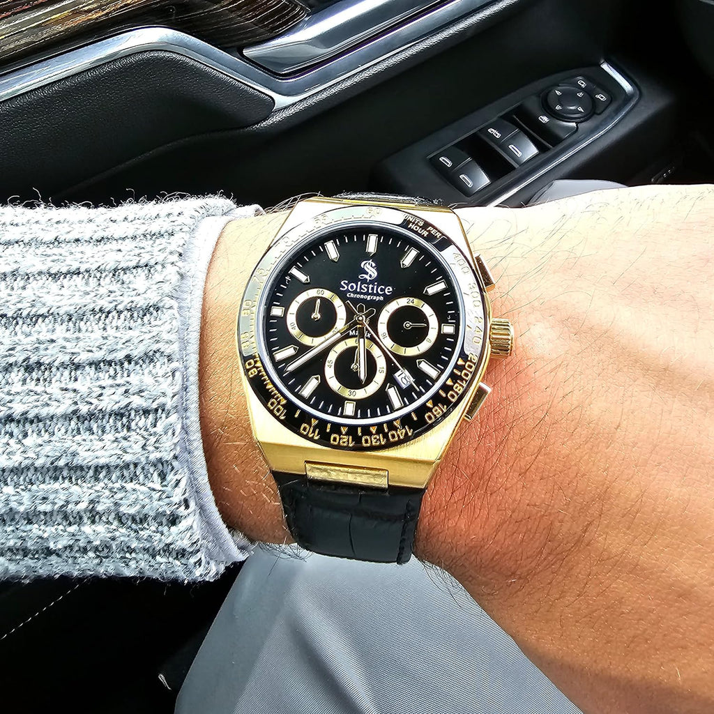 Solstice Chronograph gold/black - Solstice Watches