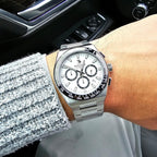 Solstice Chronograph-white panda/silver - Solstice Watches
