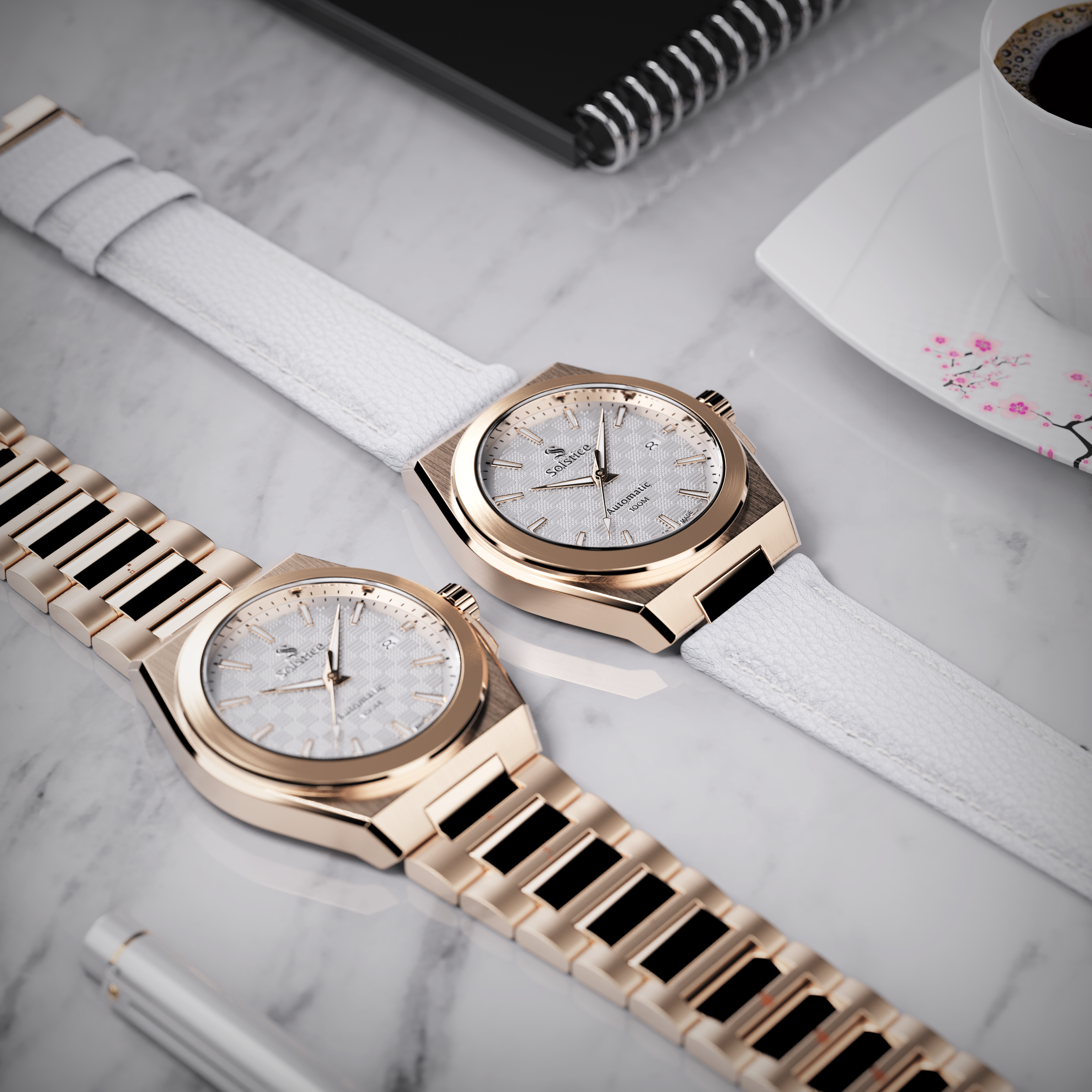 The Revival Swiss Automatic Rose Gold - Solstice Watches