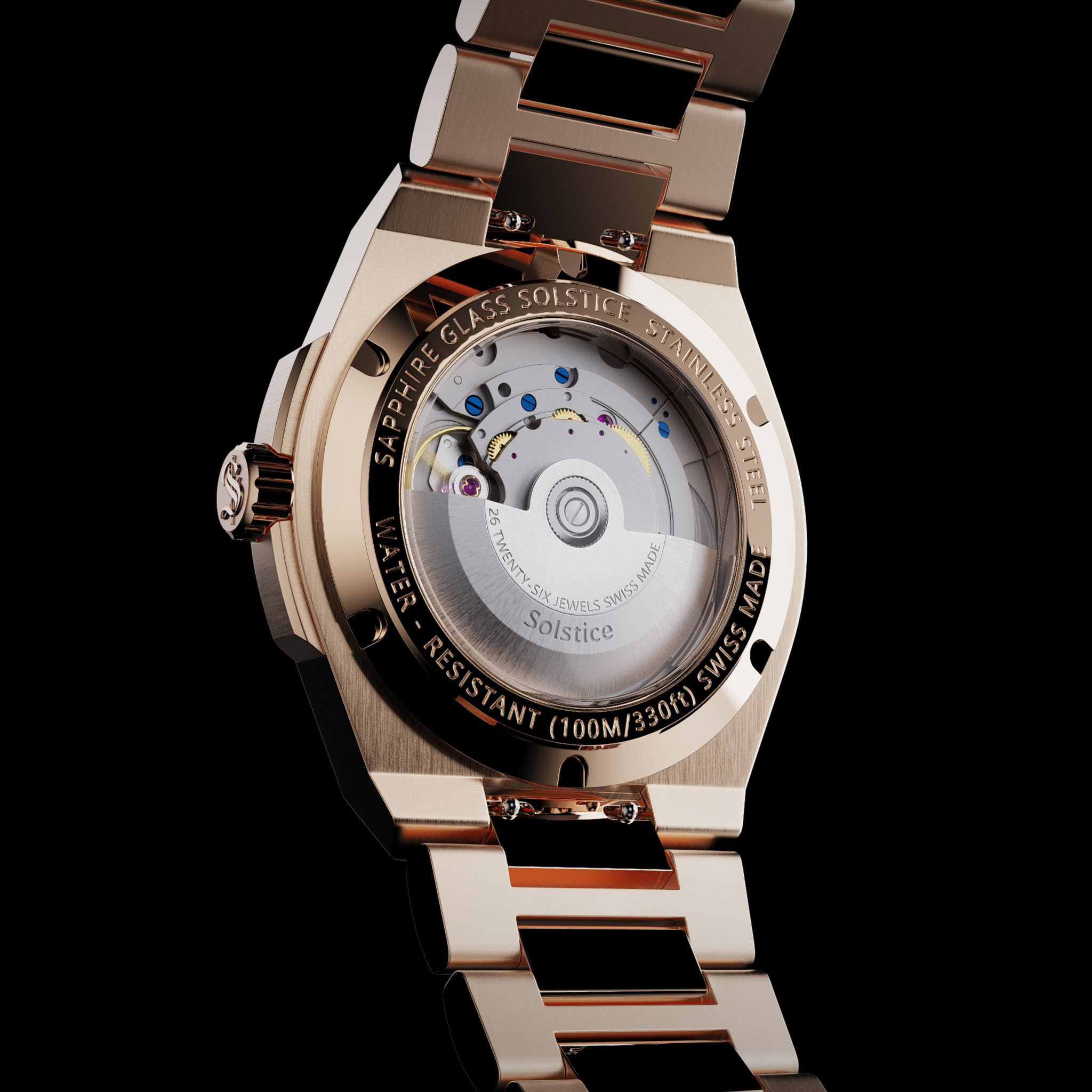 The Revival Swiss Automatic Rose Gold - Solstice Watches