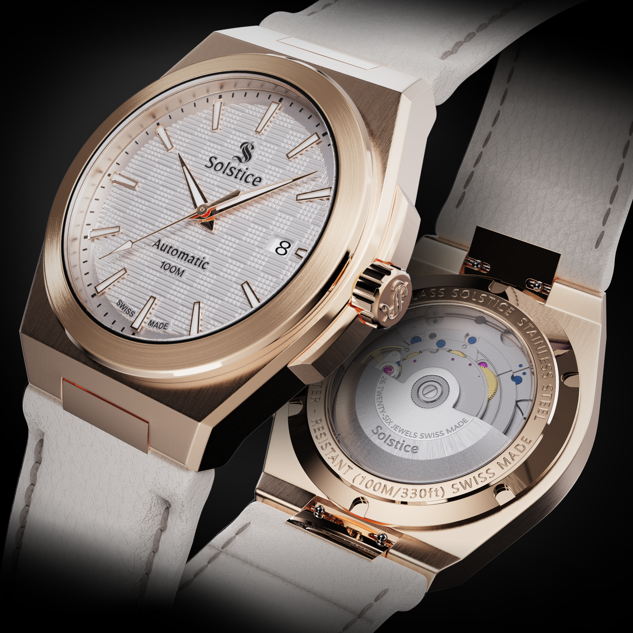 The Revival Swiss Automatic Rose Gold - Solstice Watches