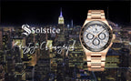 Solstice Chronograph Rose Gold/Meteorite - Solstice Watches