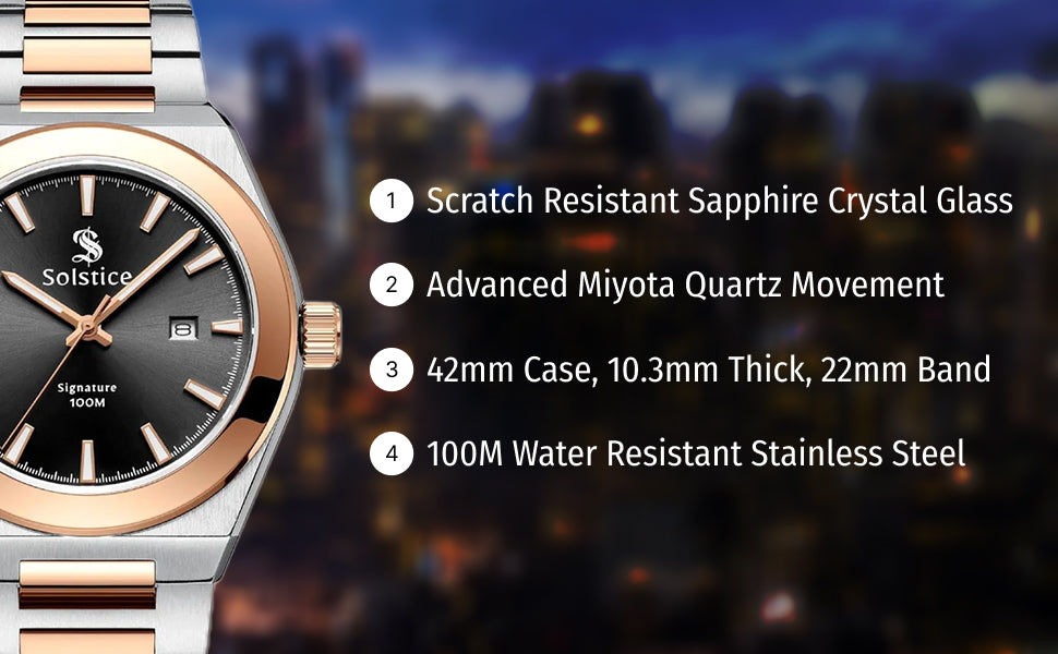 Solstice Signature two-tone rose gold - Solstice Watches