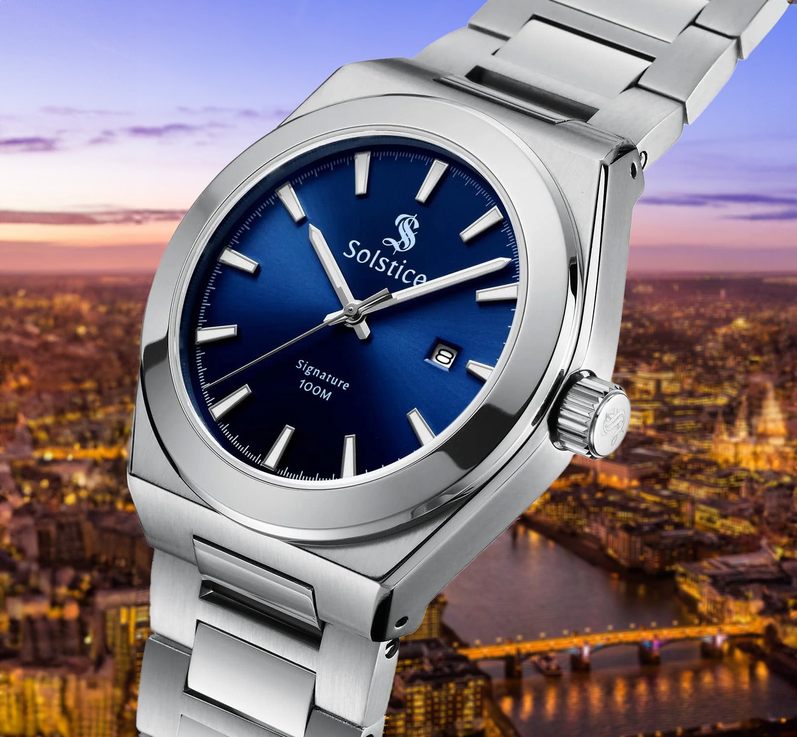 Solstice Signature-blue/silver - Solstice Watches