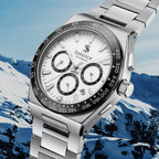 Solstice Chronograph-white panda/silver - Solstice Watches