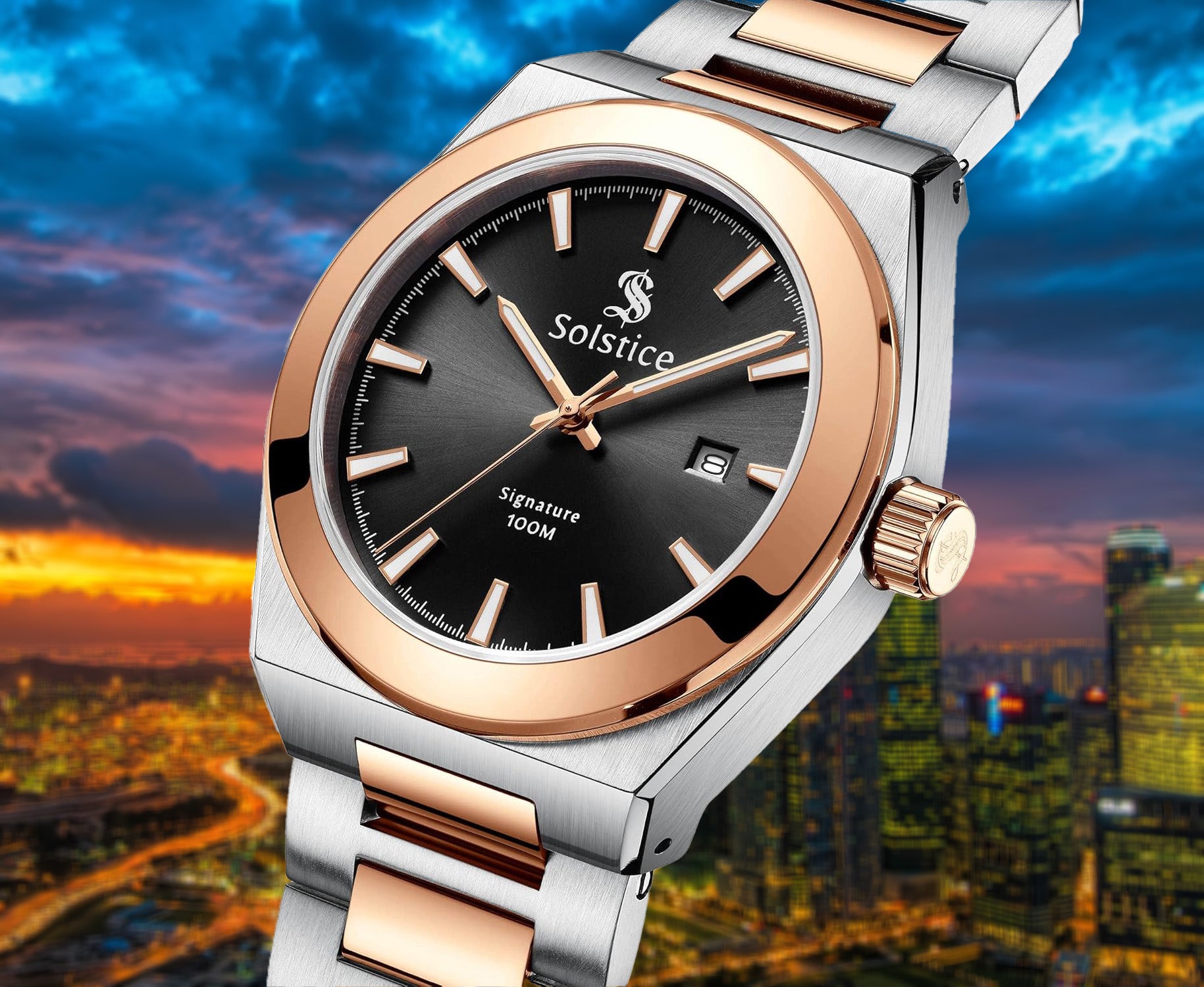 Solstice Signature two-tone rose gold - Solstice Watches