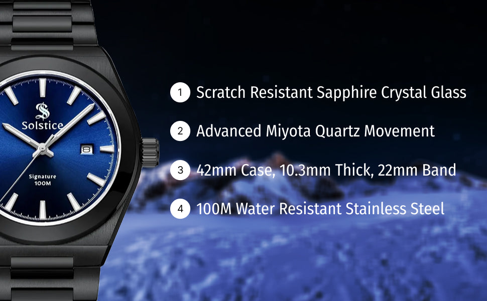 Solstice Signature blue/black - Solstice Watches